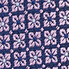 Erkek Lila Çiçek Desenli Kravat Mendil Set