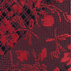 Erkek Kırmızı Çiçek Desenli Kravat Mendil Set