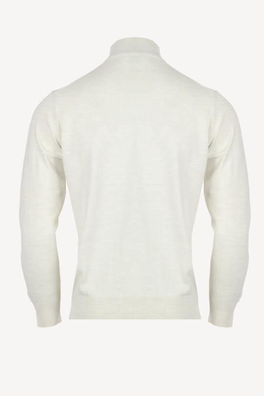 Erkek Kemik Yarım Balıkçı Yaka Klasik Triko