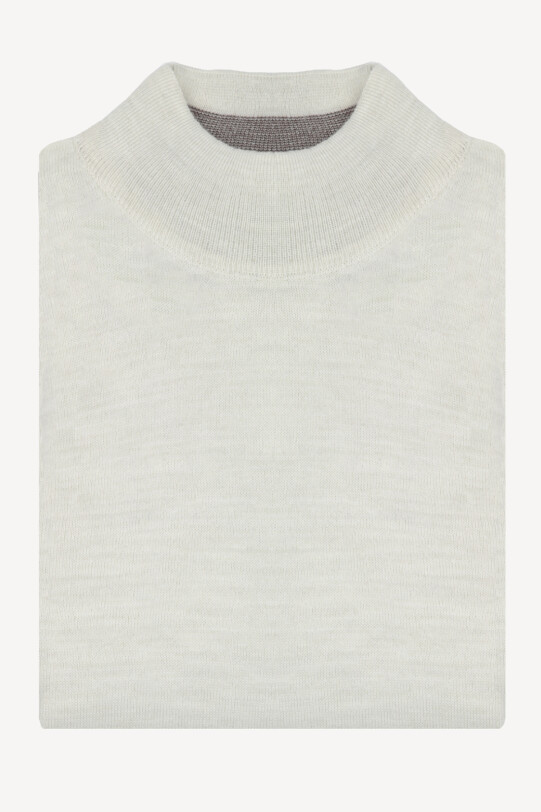 Erkek Kemik Yarım Balıkçı Yaka Klasik Triko