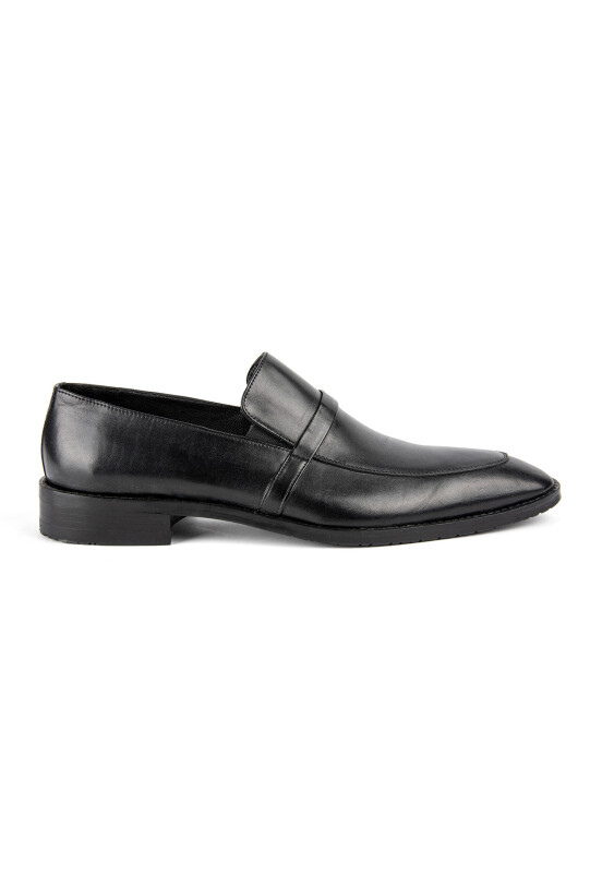 Erkek Siyah Klasik Altı Lastikli Ayakkabı