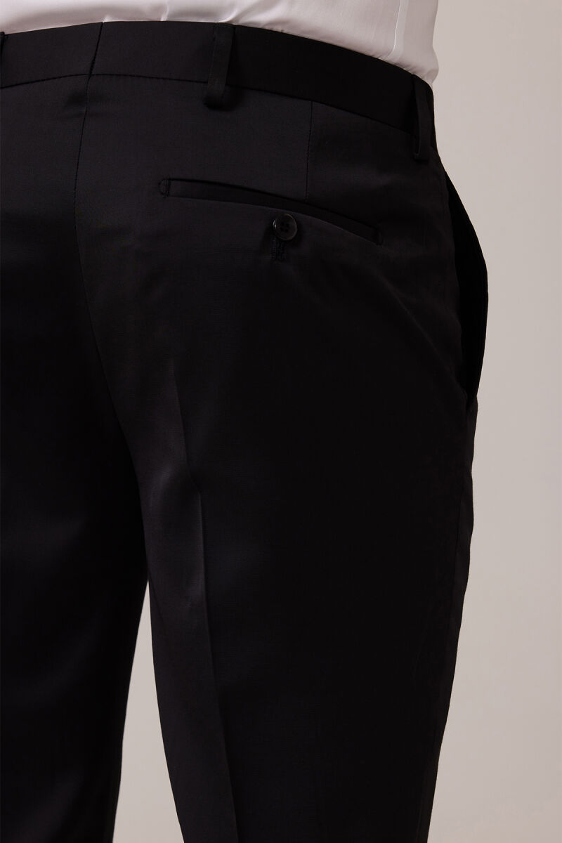 Erkek Siyah Tek Biyeli Damatlık Takım Elbise - 10